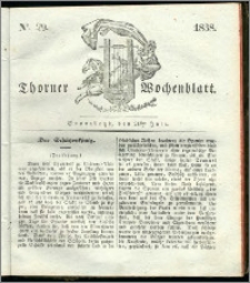 Thorner Wochenblatt 1838, Nro. 29 + Beilage
