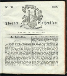 Thorner Wochenblatt 1838, Nro. 30 + Beilage, Thorner wöchentliche Zeitung