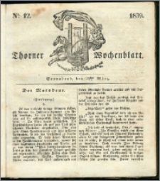 Thorner Wochenblatt 1839, Nro. 12 + Beilage