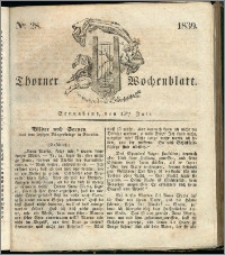 Thorner Wochenblatt 1839, Nro. 28 + Beilage, Zweite Beilage, Thorner wöchentliche Zeitung