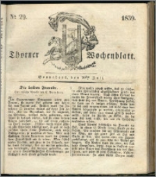Thorner Wochenblatt 1839, Nro. 29
