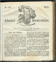 Thorner Wochenblatt 1839, Nro. 32 + Beilage, Thorner wöchentliche Zeitung