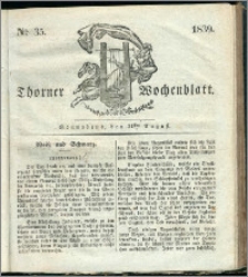 Thorner Wochenblatt 1839, Nro. 35 + Beilage, Thorner wöchentliche Zeitung