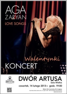 Aga Zaryan : Love songs : Walentyki koncert : 14 lutego 2013
