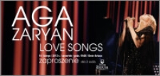 Aga Zaryan : Love songs : 14 lutego 2013 : zaproszenie dla 2 osób