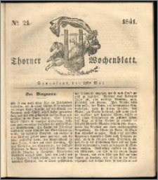 Thorner Wochenblatt 1841, Nro. 21 + Beilage, Thorner wöchentliche Zeitung