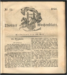 Thorner Wochenblatt 1841, Nro. 22 + Beilage, Thorner wöchentliche Zeitung