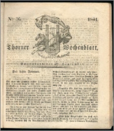 Thorner Wochenblatt 1841, Nro. 36 + Beilage, Thorner wöchentliche Zeitung