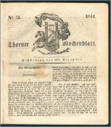 Thorner Wochenblatt 1841, Nro. 51 + Beilage, Thorner wöchentliche Zeitung