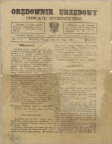 Orędownik Urzędowy Powiatu Brodnickiego, R. 1921, Nr 51