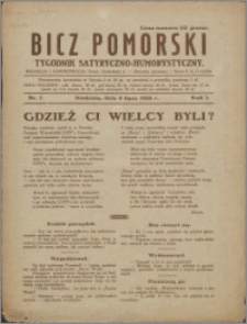 Bicz Pomorski : tygodnik satyryczno-humorystyczny 1928, R. 1 nr 7