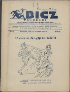 Bicz Pomorski : tygodnik satyryczno-humorystyczny 1928, R. 1 nr 17