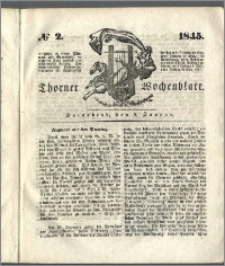 Thorner Wochenblatt 1845, No. + Beilage