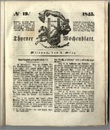 Thorner Wochenblatt 1845, No. 19 + Beilage
