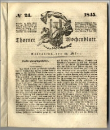 Thorner Wochenblatt 1845, No. 24 + Beilage, Thorner wöchentliche Beitung