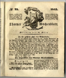 Thorner Wochenblatt 1845, No. 25 + Beilage