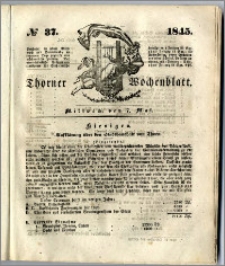 Thorner Wochenblatt 1845, No. 37 + Beilage, Zweite Beilage, Thorner wöchentliche Beitung
