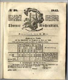 Thorner Wochenblatt 1845, No. 38 + Beilage, Zweite Beilage, Thorner wöchentliche Beitung