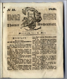 Thorner Wochenblatt 1845, No. 41 + Beilage, Zweite Beilage