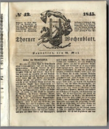 Thorner Wochenblatt 1845, No. 42 + Beilage, Zweite Beilage, Thorner wöchentliche Beitung