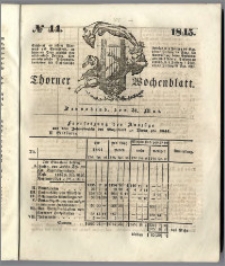 Thorner Wochenblatt 1845, No. 44 + Beilage, Thorner wöchentliche Beitung