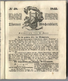 Thorner Wochenblatt 1845, No. 48 + Beilage, Thorner wöchentliche Beitung