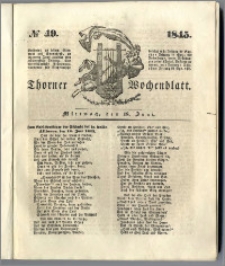 Thorner Wochenblatt 1845, No. 49 + Beilage