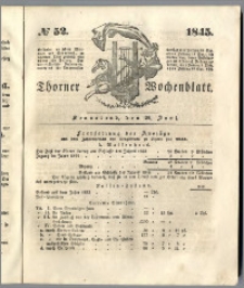 Thorner Wochenblatt 1845, No. 52 + Beilage, Zweite Beilage, Extra Beilage, Thorner wöchentliche Beitung