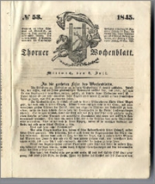 Thorner Wochenblatt 1845, No. 53 + Beilage