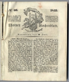 Thorner Wochenblatt 1845, No. 60 + Beilage, Thorner wöchentliche Beitung