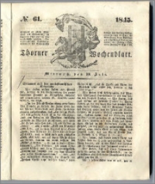Thorner Wochenblatt 1845, No. 61 + Beilage, Zweite Beilage