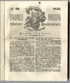 Thorner Wochenblatt 1845, No. 63 + Beilage