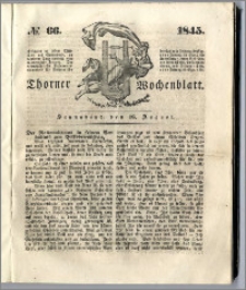 Thorner Wochenblatt 1845, No. 66 + Beilage, Thorner wöchentliche Beitung