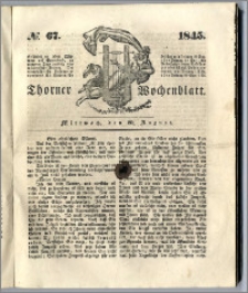 Thorner Wochenblatt 1845, No. 67 + Beilage