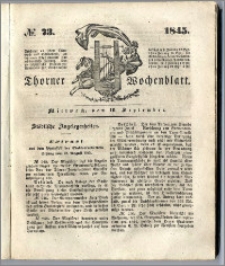 Thorner Wochenblatt 1845, No. 73 + Beilage