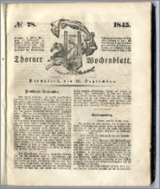 Thorner Wochenblatt 1845, No. 78 + Beilage, Zweite Beilage