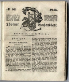 Thorner Wochenblatt 1845, No. 84 + Beilage, Thorner wöchentliche Beitung