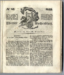 Thorner Wochenblatt 1845, No. 87 + Beilage