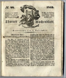 Thorner Wochenblatt 1845, No. 88 + Beilage