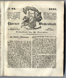 Thorner Wochenblatt 1845, No. 94 + Beilage, Zweite Beilage