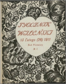 Tygodnik Wileński : pismo ilustrowane 1911, R. 1 nr 7