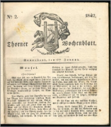 Thorner Wochenblatt 1842, No. 2 + Beilage, Thorner wöchentliche Zeitung