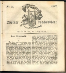 Thorner Wochenblatt 1842, No. 21 + Beilage, Zweite Beilage, Thorner wöchentliche Zeitung