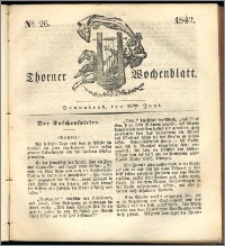 Thorner Wochenblatt 1842, No. 26 + Beilage, Zweite Beilage, Thorner wöchentliche Zeitung