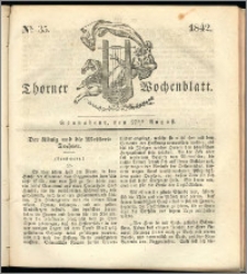 Thorner Wochenblatt 1842, No. 35 + Beilage, Thorner wöchentliche Zeitung