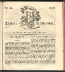 Thorner Wochenblatt 1842, No. 44 + Beilage, Zweite Beilage, Thorner wöchentliche Zeitung