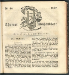 Thorner Wochenblatt 1842, No. 48 + Beilage, Thorner wöchentliche Zeitung
