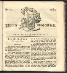 Thorner Wochenblatt 1842, No. 52 + Beilage, Thorner wöchentliche Zeitung
