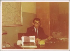 Zawiadowca stacji Kazimierz Wardowski - 1982 r.