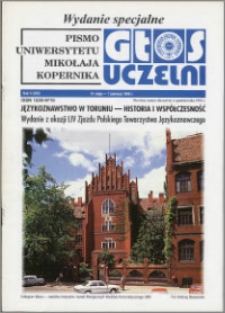 Głos Uczelni : pismo Uniwersytetu Mikołaja Kopernika R. 5=21 wydanie specjalne 31.05.-1.06.1996